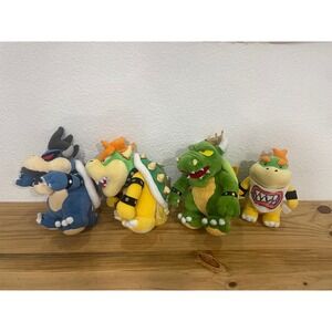 Set Of 4 Bowser Nintendo Super Mario Plush